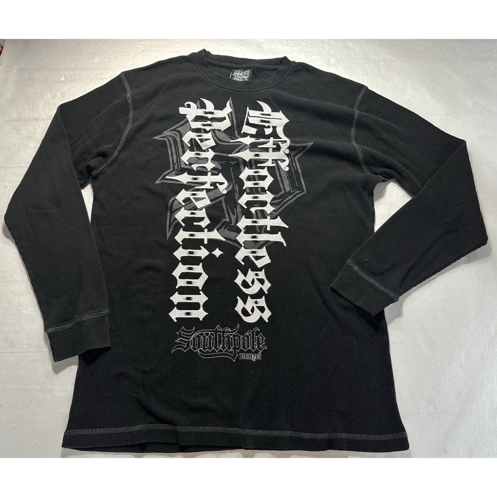 Vintage Y2K Southpole Long Sleeve Thermal Shirt (XL) Embroidered Hip Hop Skater
